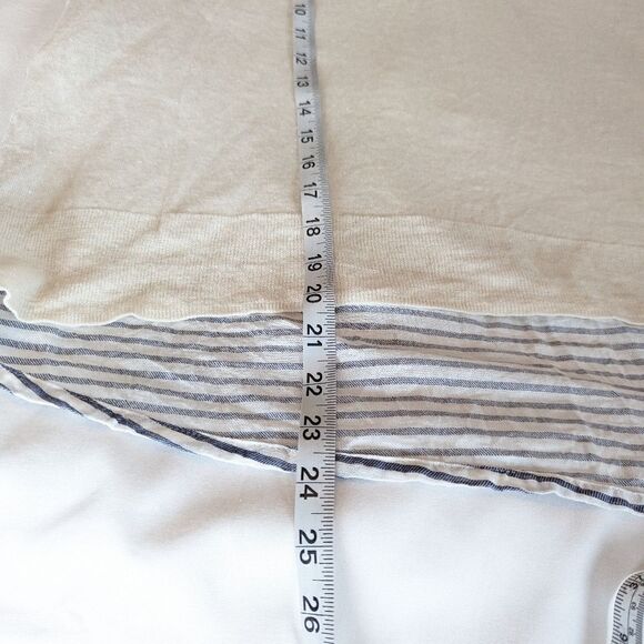 J. Crew XXS Sweater Mixed Martial Cream and Striped - Picture 6 of 7